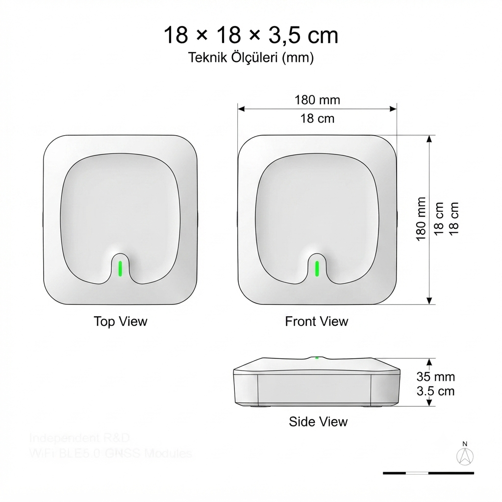 CRE-BLE-702 — Teknik Ölçüler